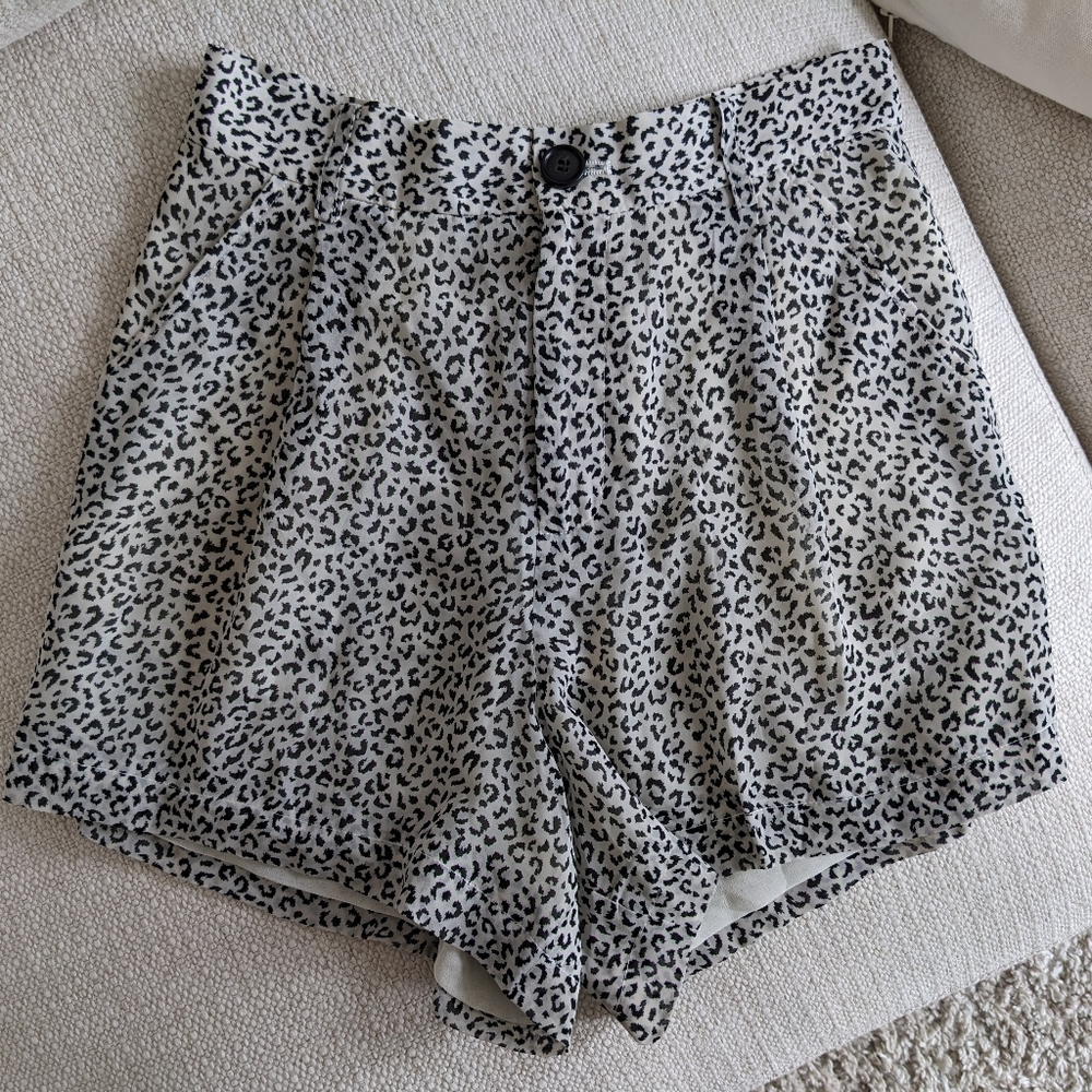 Calvin Luo Leopard Shorts